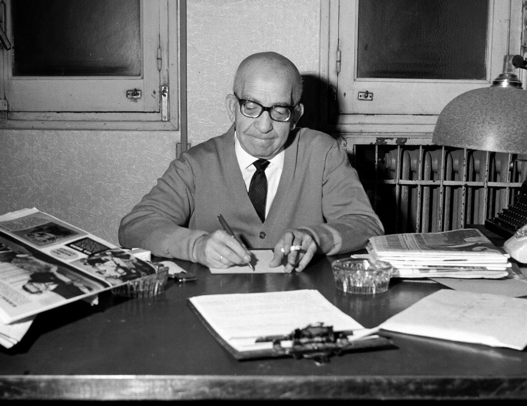 Madrid, año 1967.- Retrato del periodista Manuel Marañón Grande, subdirector de la Agencia Efe/EFE/svb.