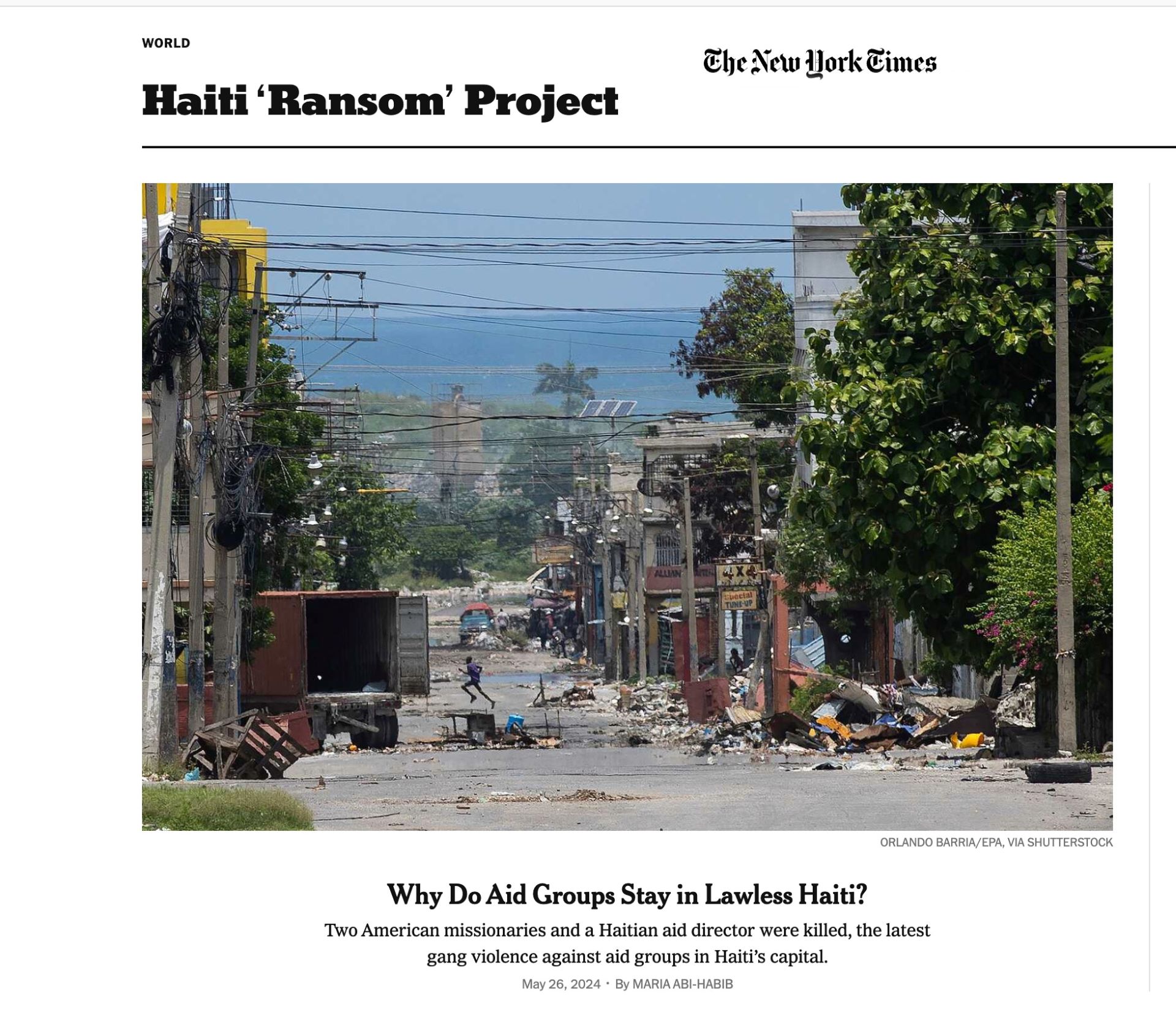 The New York Times. EFE