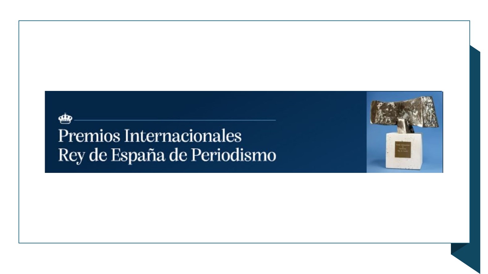 Portada Premios Rey de España