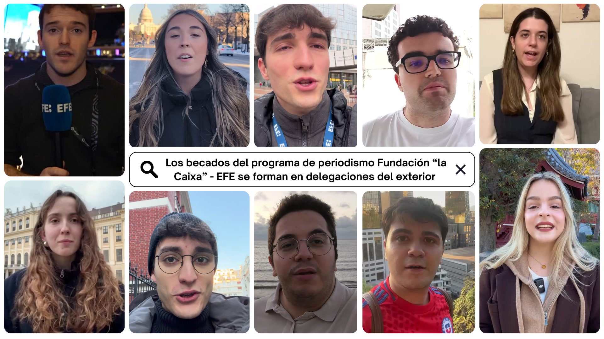 Cien primeros días de los becados de la Fundación la Caixa-EFE